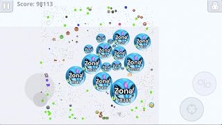AGARIO MOBILE RECORD 100K INSANE GAMEPLAY // HACKED POP SPLIT ON RANDOM