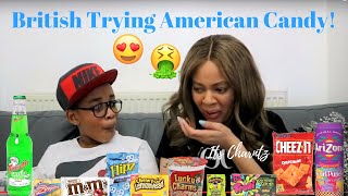 BRITISH TRYING AMERICAN CANDY WITH MY BROTHER!