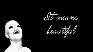 IT MEANS BEAUTIFUL (Karaoke/Backing track) - Everybody's talking about Jamie