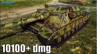 ГРАМОТНАЯ ИГРА на ПТ-САУ FV217 Badger ? 10100+ dmg ? World of Tanks лучший бой на пт 10 Барсук