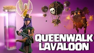 Queen Walk + Lavaloon : TH9 SUPER STRONG WAR ATTACK STRATEGY | Lavaloon Event Clash of Clans