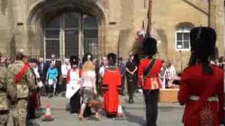 The Royal Welsh Parade in Flint 27th July 2013. Video by Glyn Jones