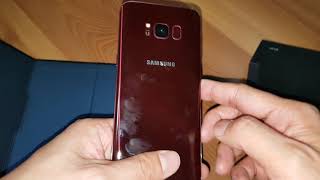 [4K]삼성 갤럭시 S8 버건디 레드 64GB 개봉기 -  Samsung Galaxy S8 Burgundy Red 64GB Unboxing