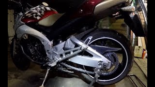 замена цепи на мото gsr 600. GSR 600 circuit replacement.