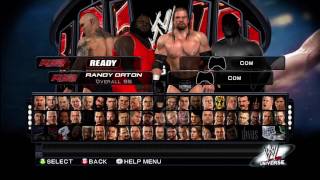 Smackdown vs. Raw 2011 - WWE Universe: Mark Henry and Randy Orton vs. Triple H and ??? (part 1)