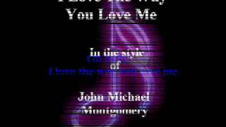 better quality John Montgomery - I love the way you love me instrumental