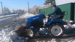 Гарден Скаут Т25. убираем снег.