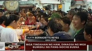 QRT: Mga tinadahan ng ham, dinagsa ng mga bumibili ng pang-Noche Buena
