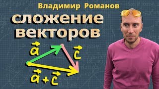 СЛОЖЕНИЕ ВЕКТОРОВ закон правило треугольника 9 класс Атанасян