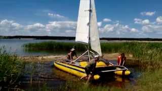 Аквилон (Aquilon) - надувная моторная лодка ПВХ с дном низкого давления (НДНД) 078