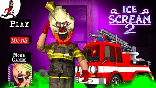 ?Ice Scream 2  ? Rod is FireMan  ? Ice Scream Episode 2 FireMan ?