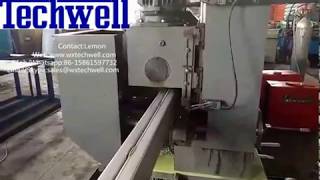 Step Beam Roll Forming Machine With Servo Flying Cutting Type