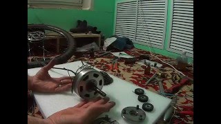 обзор,ремонт,улучшение китайского мотор колеса для электро велосипеда