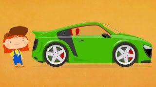Мультфильмы про машинки - Раскраска - Доктор Машинкова и АУДИ