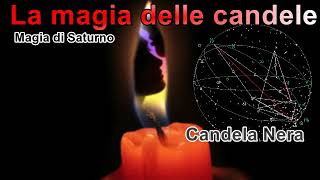 La magia delle candele Saturno candela Nera