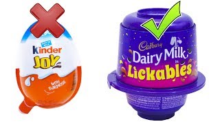 KINDER JOY vs LICKABLES