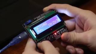Электронные часы с помощью Arduino UNO и LCD Keypad Shield
