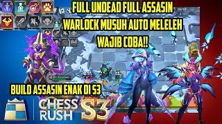 FULL UNDEAD WARLOCK ASSASIN , MUSUH -90% ARMOR - CHESS RUSH INDONESIA #131