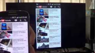 Screen Mirroring on Samsung Galaxy S4 to Sony Bravia KDL-42W670A Smart TV