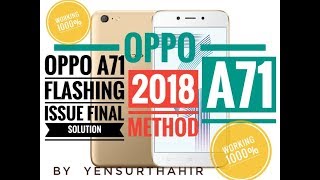 OPPO A71 FLASHING  FIXED FINAL SOLUTION 2018 AND DEMO FIX,ERROR 'cmdongle runtime system is'fixed