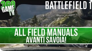 Battlefield 1 All Field Manuals - Avanti Savoia! - Collectibles Guide