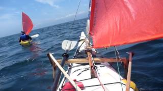HAYAMA KAYAK SAIL カヤックセイルの登り up wind
