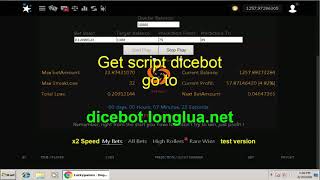 SCRIPT DICEBOT LUCKYGAMES   TEST VERSION   SCRIPT 6   RISK AND PROFIT