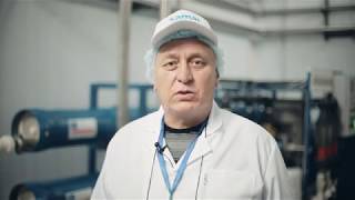 Процесс водоподготовки и розлива воды торговой марки Samal