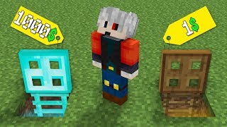 1$ GİZLİ GEÇİT VS 1000$ GİZLİ GEÇİT - Minecraft