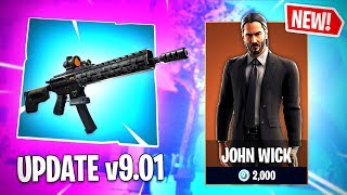 The *NEW* John Wick SKIN AND Tactical Assault Rifle Gameplay in Fortnite..