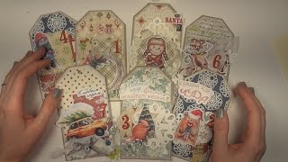 Подарочные Новогодние теги- Скрапбукинг мастер-класс / Aida Handmade
