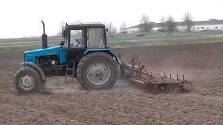 МТЗ 1221,1222 работают на культивации