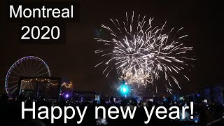 2020  New Year's Eve  Fireworks in Montreal Vlog