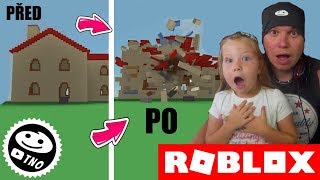 DEMOLUJEME DOMY - NEW! ?Destruction Simulator | Roblox | Tatínek a Barunka CZ/SK