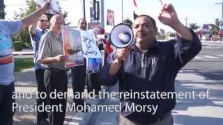 Pro-Democracy SoCal Demonstration Supporting President Mohamed Morsy - July 6, 2013