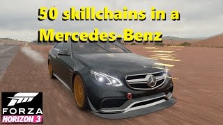 50 Skill Chains in a Mercedes Benz - Forza Horizon 3 Forzathon