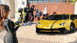Whoever Takes The Most Paintballs, Wins A Lamborghini ??
