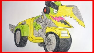 How to draw Grimlock Angry Birds Transformers