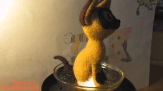 Котенок ГАВ  Валяные игрушки из шерсти