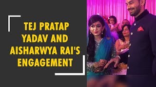 First visuals from Tej Pratap Yadav and Aishwarya Rai's engagement ceremony