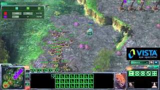 StarCraft 2 - VL2 - VISTA Lasik Quarter Finals Game 2 - Glade (Z) vs Indy (P) on Steppes of War