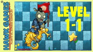 Plants vs Zombies ONLINE - East Sea Dragon Palace - Level 1-1 [Seahorse Zombie]