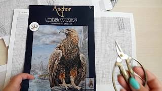 Вышивка крестиком.Anchor maia.Орёл 3D.Подробный обзор набора.