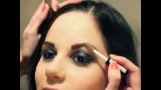 Вечерний макияж. Glossy Smoky Eyes (с исп.недорогой косметики).