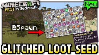 Minecraft - GLITCHED LOOT TREASURE SEED [ Showcase ] MCPE / Bedrock / Xbox / Switch