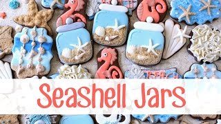 Decorated Seashell Jar Cookies