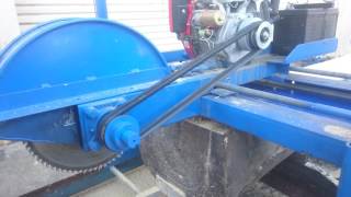 Home made saw mill with vertical and horizontal cutting