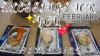 ?PICK A CARD✨ YOUR FEBRUARY 2020 BLESSINGS WHAT WILL HAPPEN?????