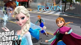 GTA 4 Disney Frozen Mod - Elsa vs Anna