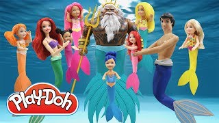 Play Doh Mermaids Disney Princess Ariel & Eric, Maui Inspired Costumes